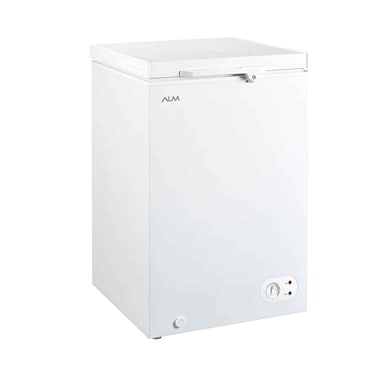 ALM فريزر أفقي بسعة 140 لتر، لون أبيض