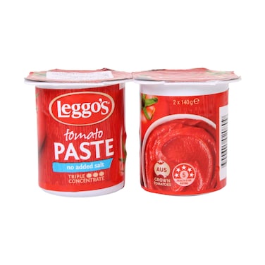 Leggo's No Salt Tomato Paste 140g x 2 Pieces