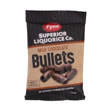 Fyna Milk Chocolate Bullets 250g