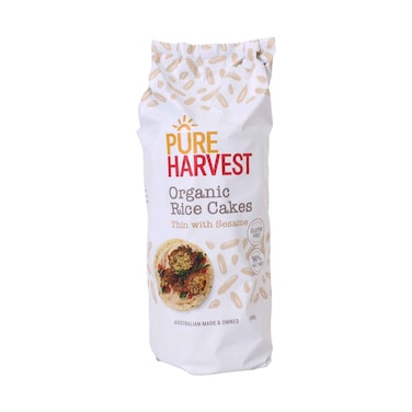 PureHarvest Organic Sesame Rice Cakes 150g
