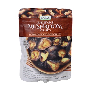 DJ&amp;A Shiitake Mushroom Crisps 65g