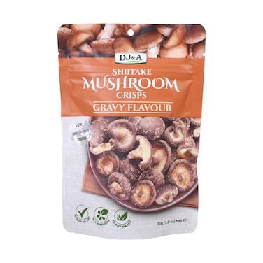 DJ&amp;A Shiitake Mushroom Crisps Gravy Flavor 30g