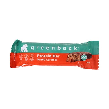 Greenback Salted Caramel Protein Bar 50g