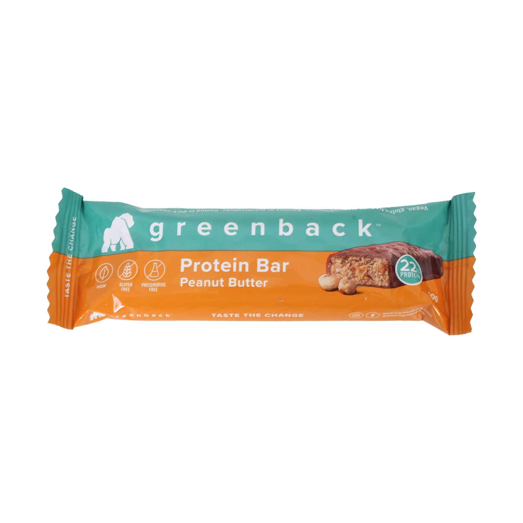 Greenback Peanut Butter Protein Bar 50g