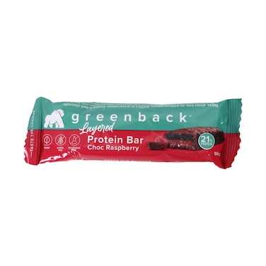Greenback Layered Chocolate Raspberry Protein Bar 50g