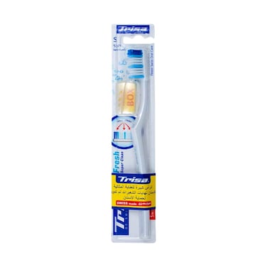 Trisa Fresh Super Clean Soft Bristles Toothbrush With Cap