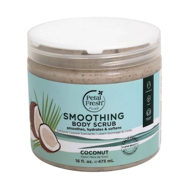 Petal Fresh Pure Body Scrub Pure Coconut Oil Natural Exfoliating Treatment 473ml