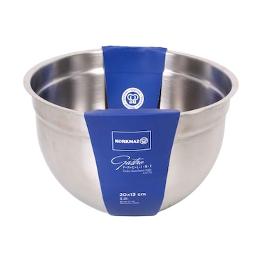 Korkmaz Gastro Pro Line Stainless Steel Mixing Bowl 20x13cm 3.2l