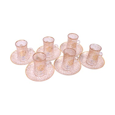 Royal Blue Istikana Cup &amp; Saucer Set F08