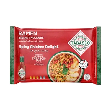 Tabasco Ramen Instant Noodles Spicy Chicken Delight Flavor 75g