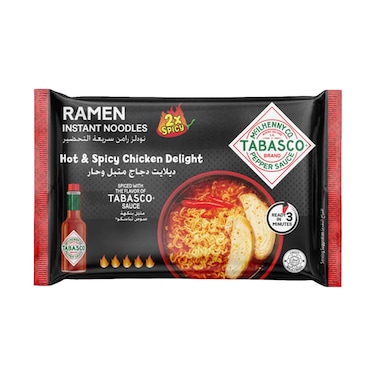 Tabasco Hot &amp; Spicy Chicken Ramen Noodles 75g