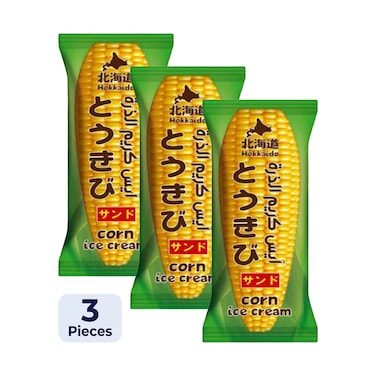 آيس كريم ذرة هوكايدو، 65 غرام × 3 قطع