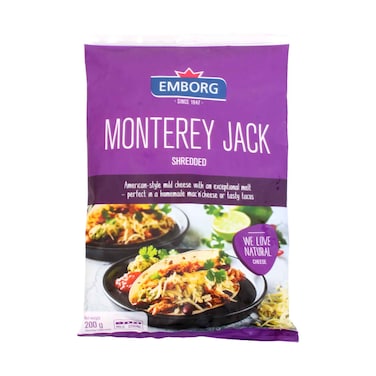 Emborg Monterey Jack Shredded Cheese 200g