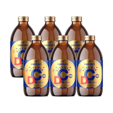 Vantori Vitamin C + D Honey Drink 250ml Pack of 6