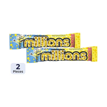 Millions Minions, Banana Chewy Tiny Balls 40g x2 Pieces
