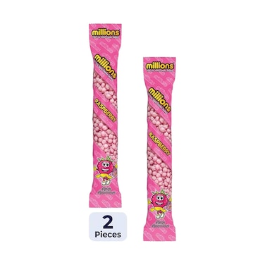 Millions Raspberry Chewy Tiny Balls 55g x2 Pieces