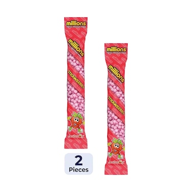 Millions Strawberry Chewy Tiny Balls 55g x2 Pieces