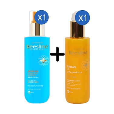 Beesline After Sun Cooling Lotion 200ml + Beesline Suntan Oil 200ml