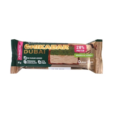 Chikalab Dubai Arabica &amp; Kunafa Protein Bar 45g