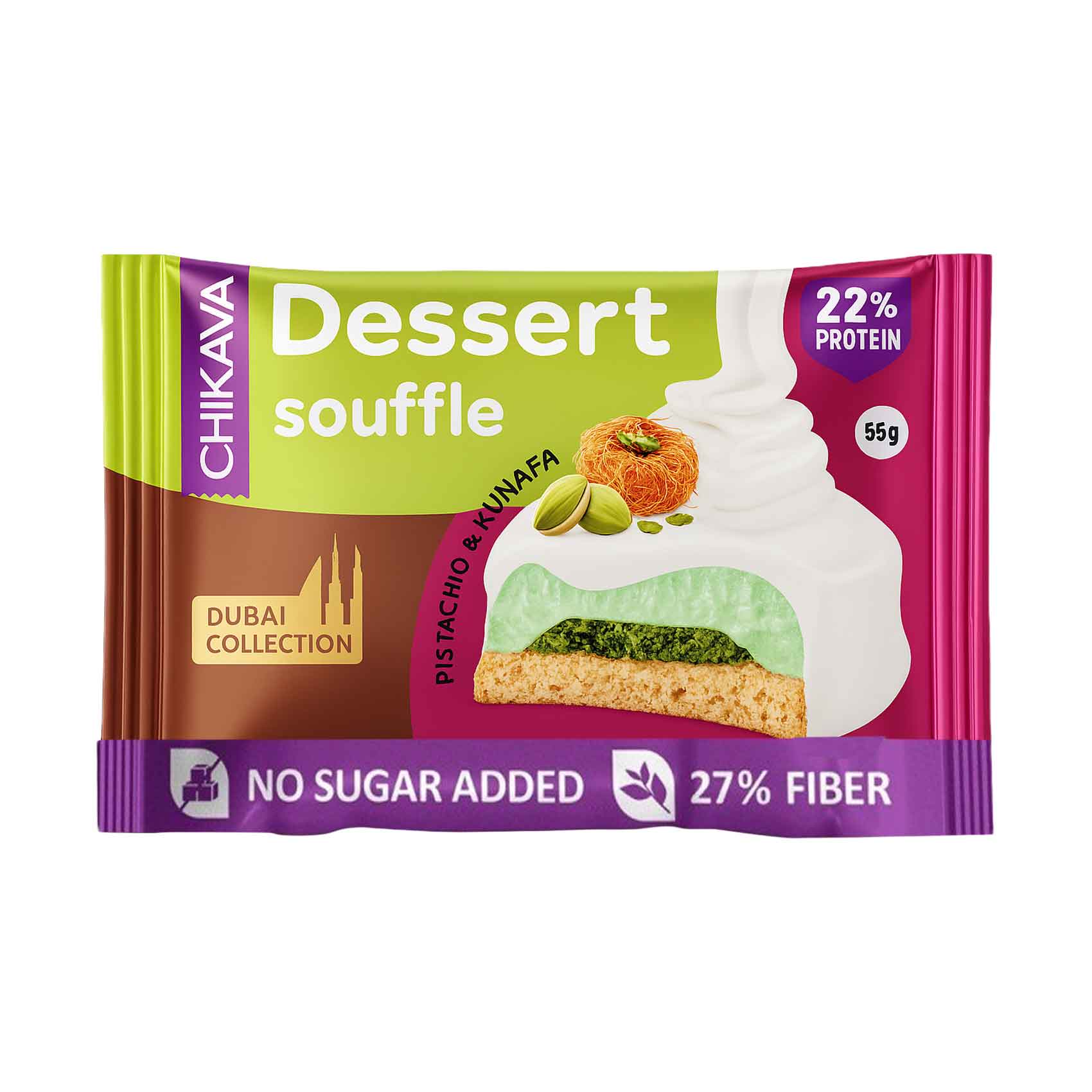 Chikalab Dessert Souffle Pistachio and Kunafa 55g