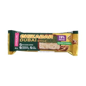 ChikaBar Dubai Style Walnut & Kunafa Protein Bar 45g