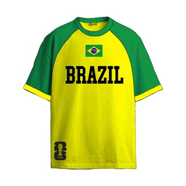 Mens Sports Tshirt Brazil S-XXL