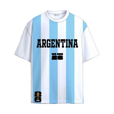 Mens Sports Tshirt Argentina S-XXL