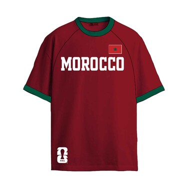 Mens Sports Tshirt Morocco S-XXL