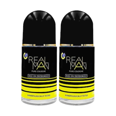 Realman Cologne Roll-On Deodorant 50ml Twin Pack