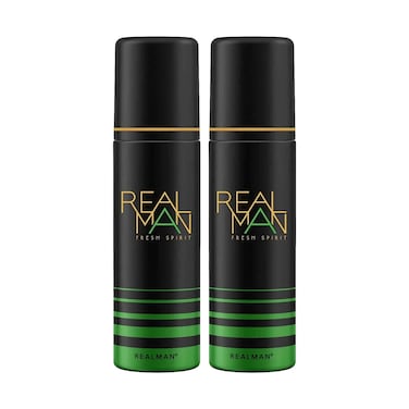 Realman Fresh Spirit Body Spray 150ml Twin Pack