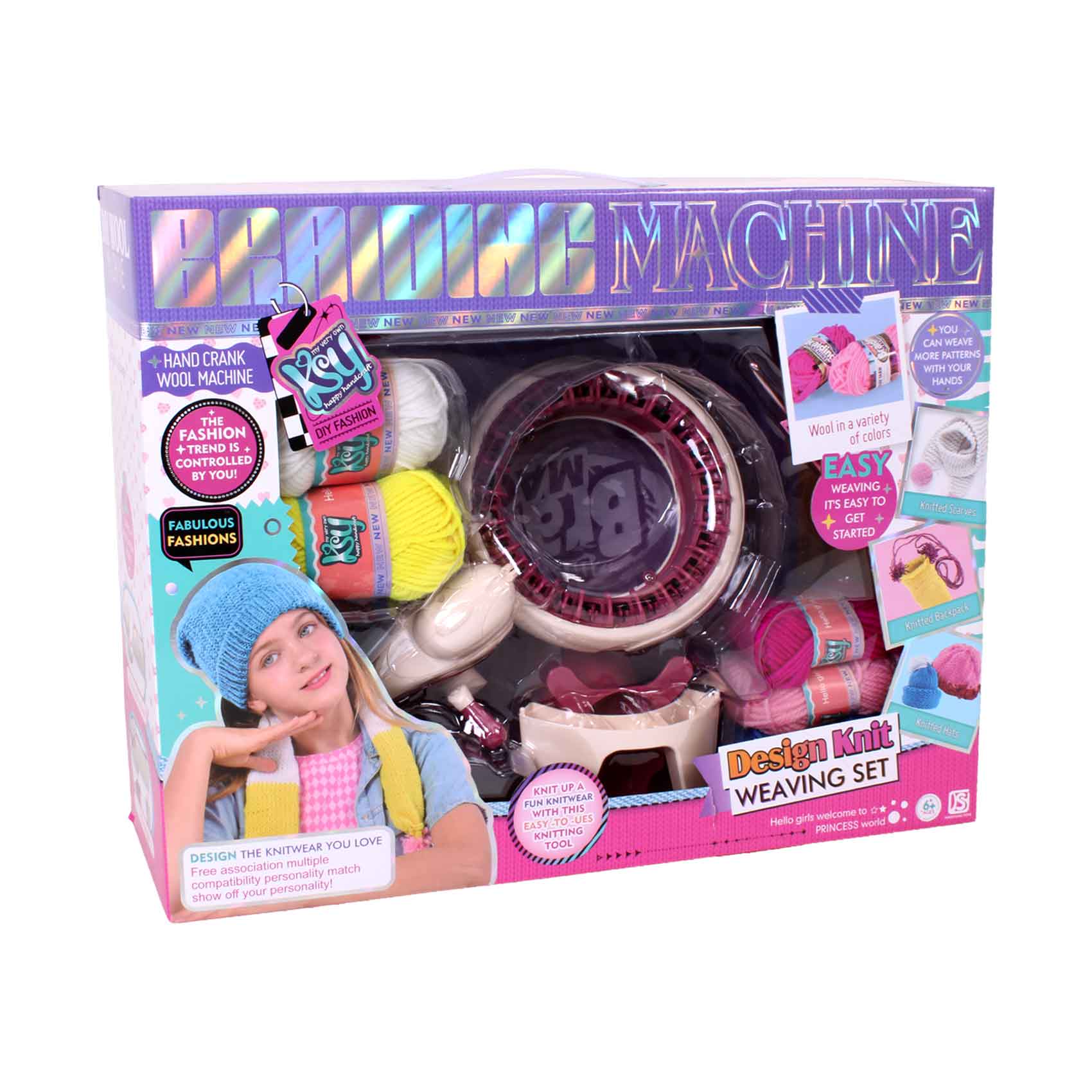 KSY Automatic Hair Braiding Machine Set – DIY Creative Styling Kit for Girls with Colorful Threads & Accessories