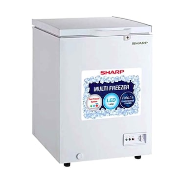 شارب فريزر أفقي موديل SCF‑K130X‑WH3 بسعة 130 لتر