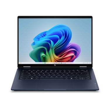 إتش بي OmniBook X لابتوب، معالج Ryzen AI 5، 16GB RAM، تخزين 512GB SSD، شاشة 14 بوصة تعمل باللمس، لون أزرق Atmospheric Blue