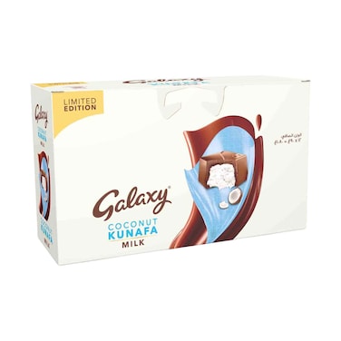 Galaxy Coconut Kunafa Milk Chocolate 90gx12 Pieces