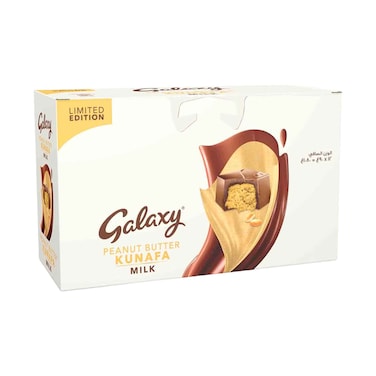 Galaxy Peanut Butter Kunafa Milk Chocolate Limited Edition Gift Box 90gx12 Pieces