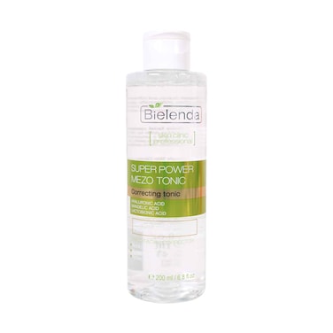 Bielenda Super Power Mezo Tonic  Correcting Facial Toner  With Hyaluronic Acid, Mandelic Acid and Lactobionic Acid 200ml