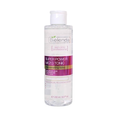 Bielenda  Super Power Mezo Tonic Rejuvenating Facial Toner With Hyaluronic Acid,Provitamin B5 and Lactic Acid 200ml
