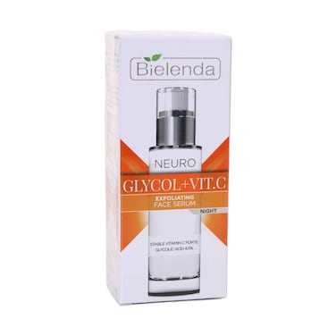 Bielenda Neuro Glycolic + Vitamin C Exfoliating Night Face Serum 30ml