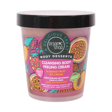 Organic Shop Body Desserts Cleansing Body Peeling Cream &ndash; Summer Fruit Ice Cream 450ml