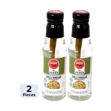 Veeba Wok Tok Chilli Vinegar With Green Chilli 175mlx2 Pieces