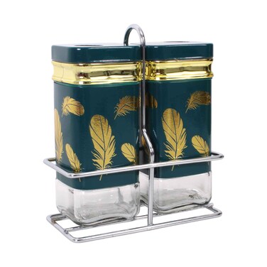 Spice Jar Rack Set Blue 120ml 2 Piece