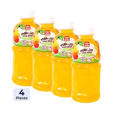 Cojo Sun Mango Juice Drink With Nata De Coco 320mlx4 Pieces