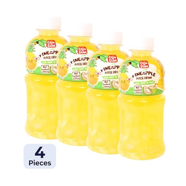 Cojo Sun Pineapple Juice Drink With Nata De Coco 320mlx4 Pieces