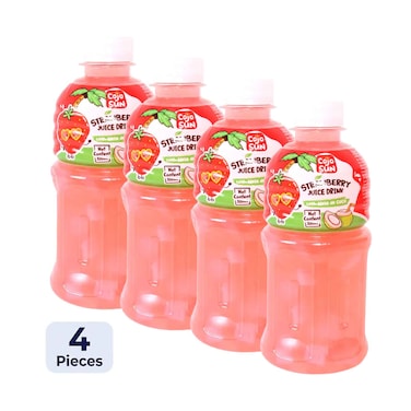 Cojo Sun Strawberry Juice Drink With Nata De Coco 320mlx4 Pieces
