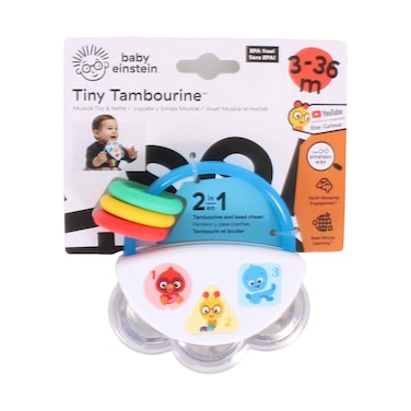 Baby Einstein Tiny Tambourine Musical &amp; Rattle Toy