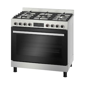 Bosch 90Cm Gas Cooker Hybrid Cooking Full Catalytic Cleaning Dual Rotisserie Cast Iron HIZGGVW50M