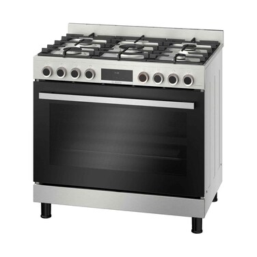 Bosch 90Cm Gas Cooker Hybrid Cooking Full Catalytic Cleaning Dual Rotisserie Cast Iron HIZGGVW50M