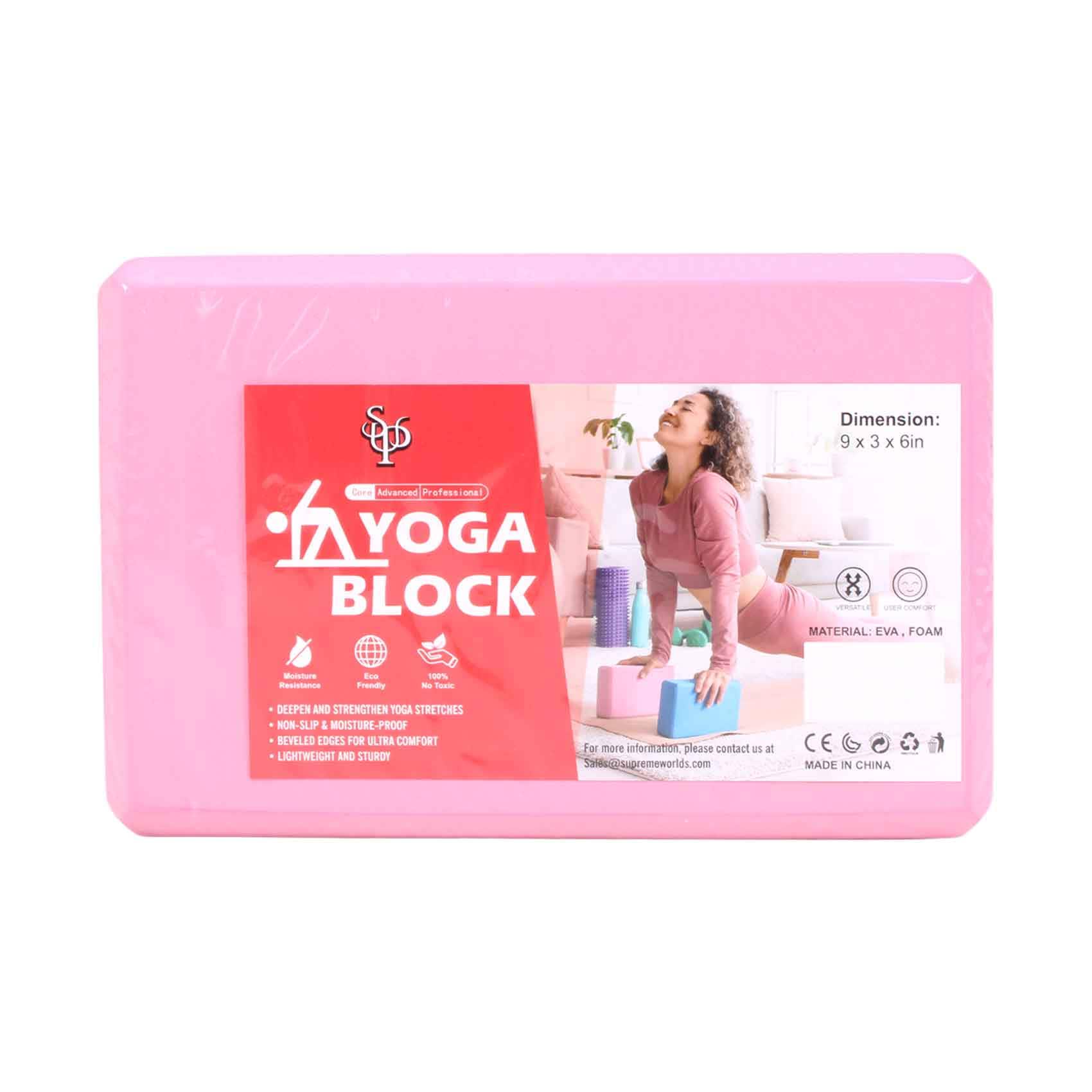 Supreme Yoga Block 9x3x6inches Assorted