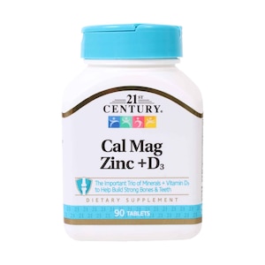 21st Century Calcium Magnesium Zinc +D3 90 Tablets