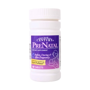 21st Century Pre Natal Dietary Supplement Before, During & After Pregnancy 60 Tablets
